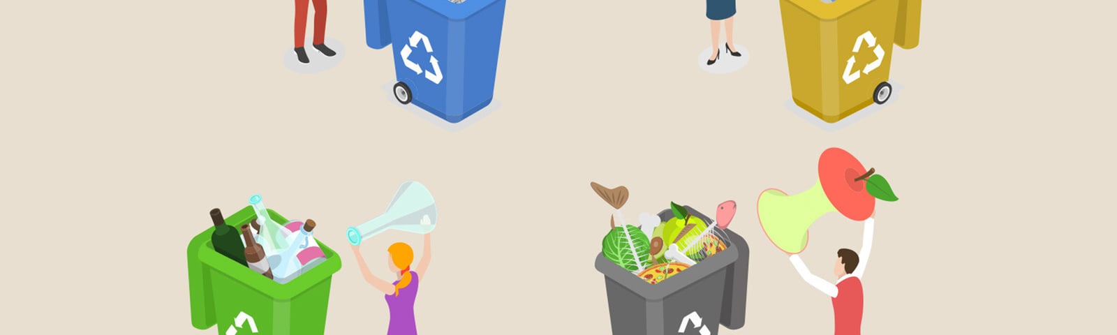 How do you encourage behavior change around waste in the workplace?