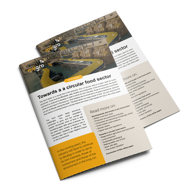 Whitepaper: op weg naar circulair in food De foodsector staat onder druk: voedsel moet veilig, betaalbaar én ... | Milgro