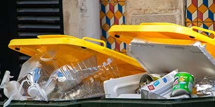 Een blik op afval vanuit Portugese steden