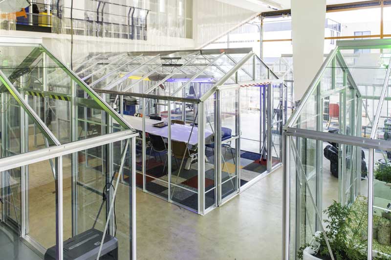 greenhouse as meeting room | Milgro